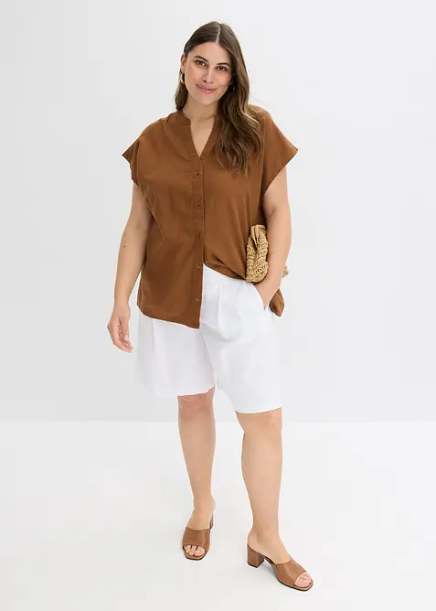 Linnen blouse in een luchtige linnenmix, bonprix