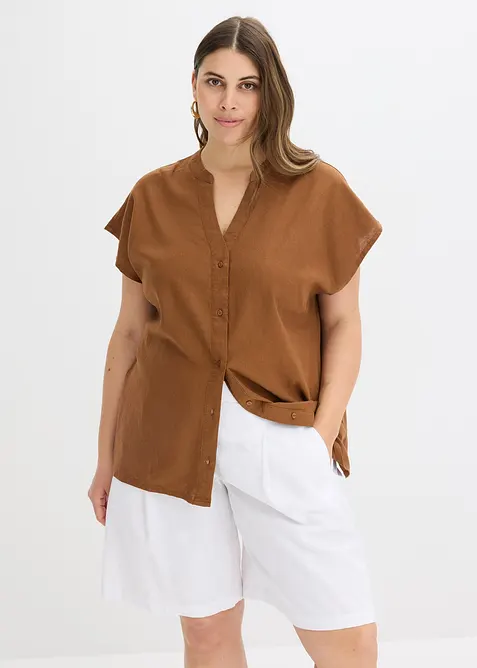 Linnen blouse in een luchtige linnenmix, bonprix