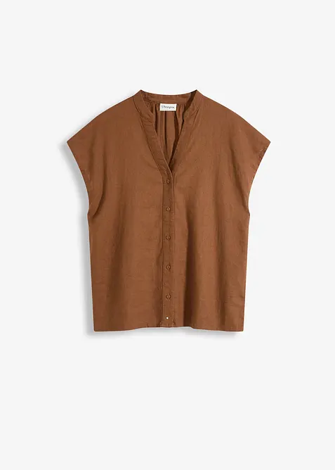 Linnen blouse in een luchtige linnenmix, bonprix