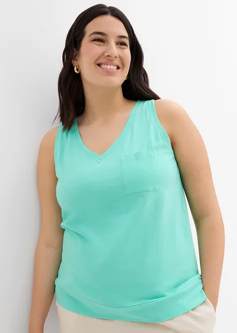 Tanktop van biologisch katoen (set van 2), bonprix