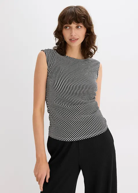 Shirt met plooitjes, bonprix