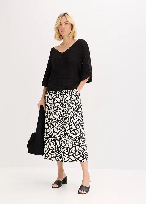 Gebreide trui met bandgaren, bonprix