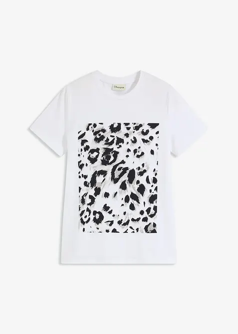 T-shirt met luipaardprint, bonprix