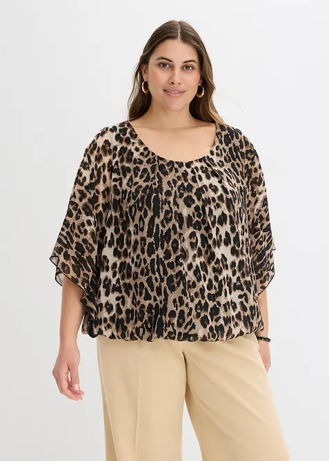 Chiffon tuniekblouse, bonprix