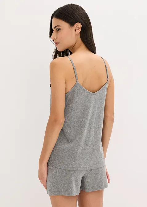 Shortama met sierlijk kant, bonprix