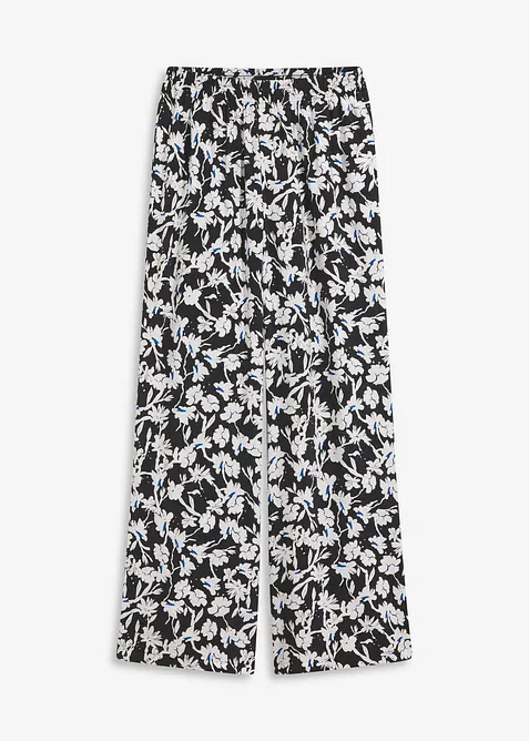 Palazzo broek van gestructureerde stof, bonprix