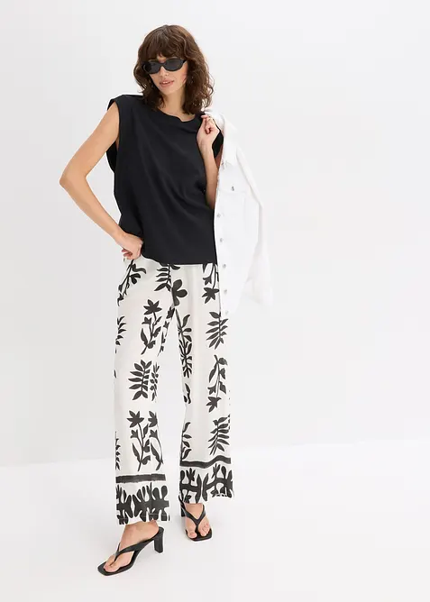 Top met ripstop inzetstuk, bonprix