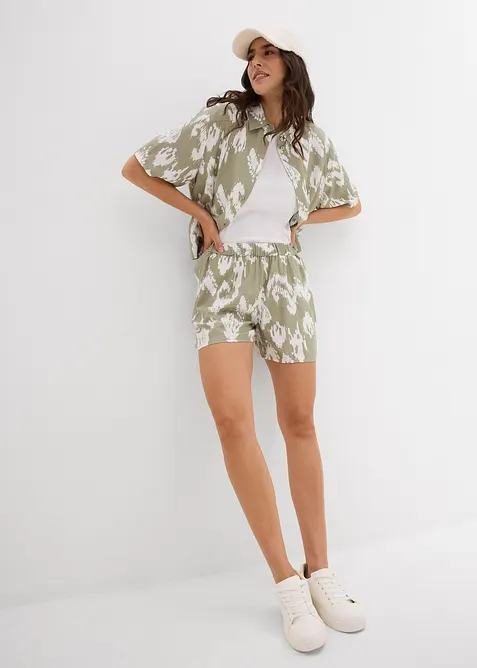 Viscose blouse met korte mouwen, bonprix