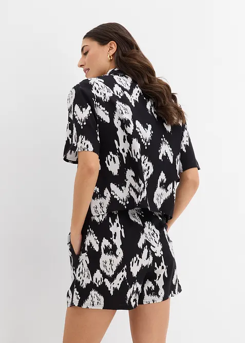 Viscose blouse met korte mouwen, bonprix