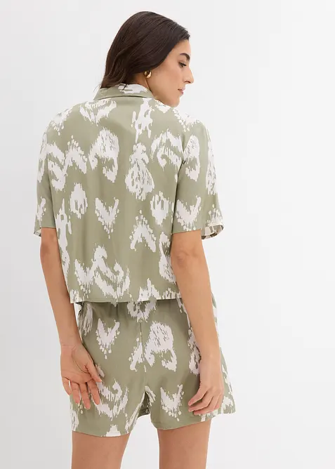 Viscose blouse met korte mouwen, bonprix