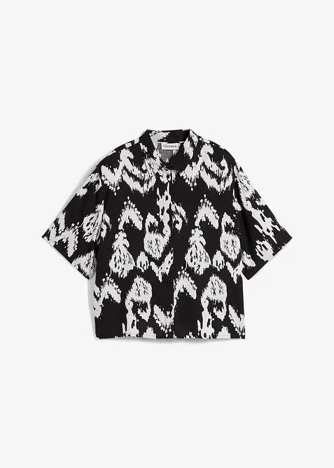 Viscose blouse met korte mouwen, bonprix