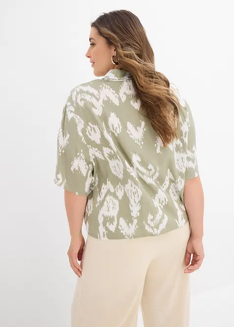 Viscose blouse met korte mouwen, bonprix