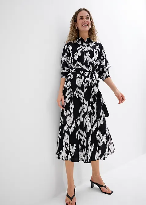 Overhemdjurk van soepele viscose, bonprix