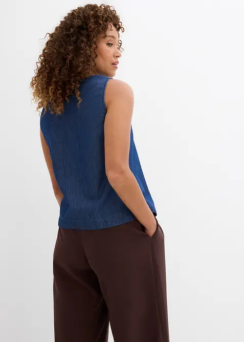 Spijker blousetop van biologisch katoen, bonprix