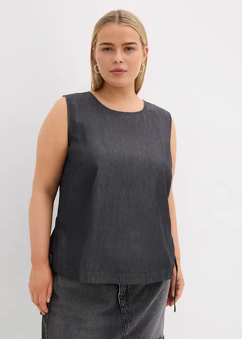 Spijker blousetop van biologisch katoen, bonprix