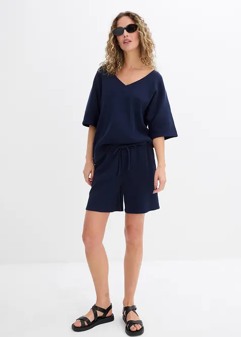 Gestructureerd shirt van katoen, bonprix