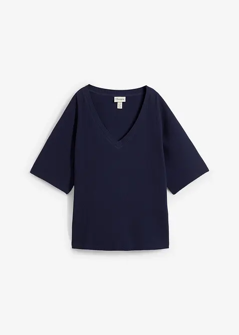 Gestructureerd shirt van katoen, bonprix