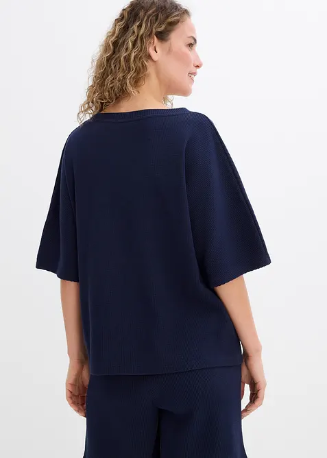 Gestructureerd shirt van katoen, bonprix