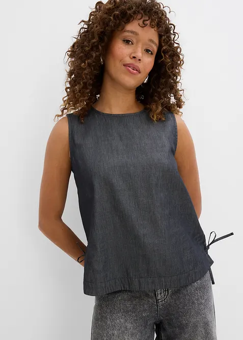 Spijker blousetop van biologisch katoen, bonprix