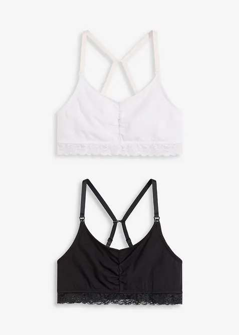 Voedingsbh zonder beugels (set van 2), bonprix