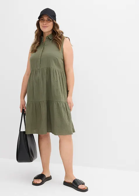 Tuniekjurk van luchtige mousseline, bonprix