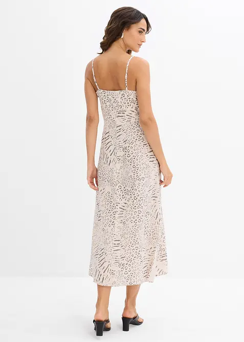 Jurk met spaghettibandjes van soepele viscose, bonprix