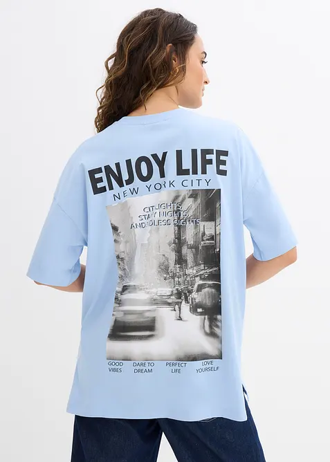 Oversized shirt van puur biologisch katoen, bonprix