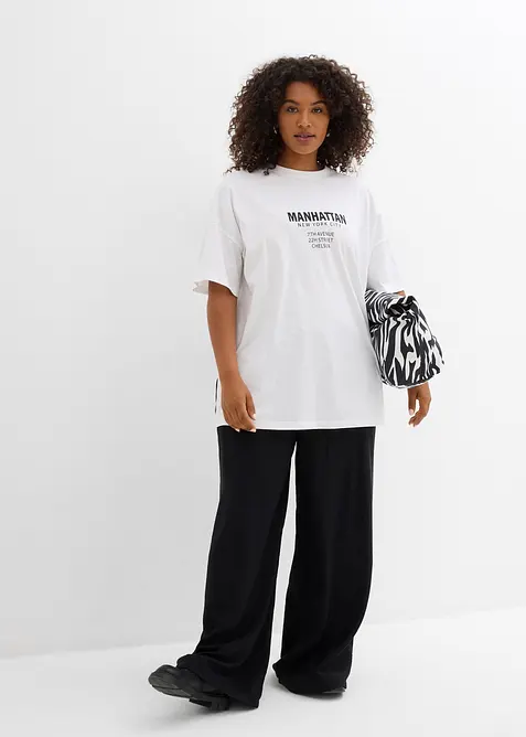 Oversized shirt van puur biologisch katoen, bonprix