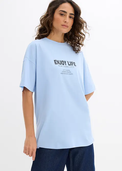 Oversized shirt van puur biologisch katoen, bonprix