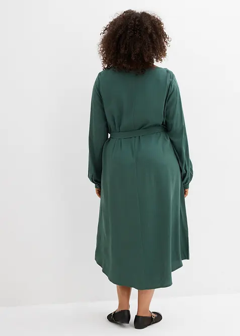 Midi jurk van fijne viscose, bonprix