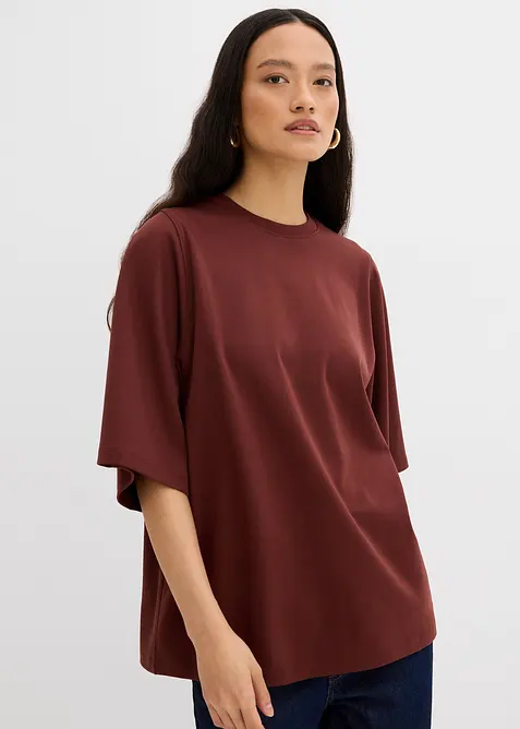 Oversized shirt met wijde mouwen van biologisch katoen, bonprix
