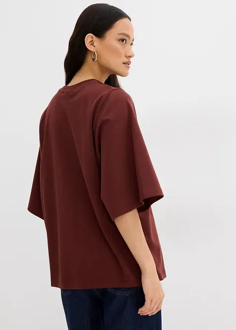 Oversized shirt met wijde mouwen van biologisch katoen, bonprix
