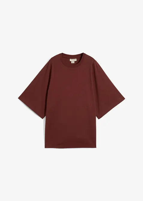 Oversized shirt met wijde mouwen van biologisch katoen, bonprix