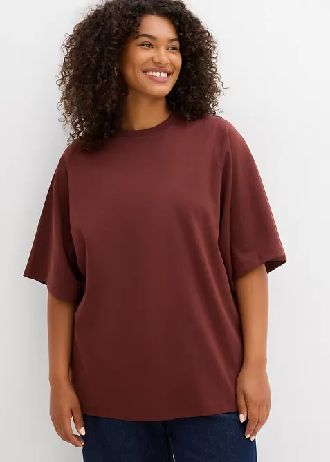 Oversized shirt met wijde mouwen van biologisch katoen, bonprix