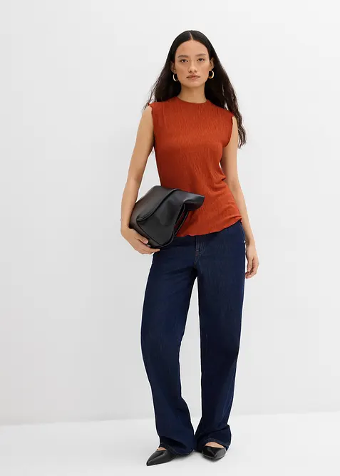 Top van gestructureerde crinkle, bonprix