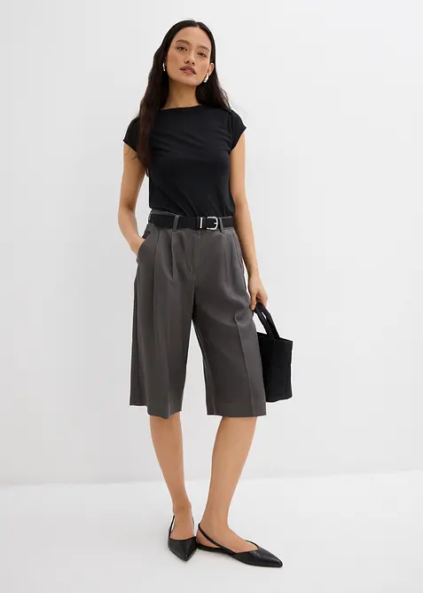 Geribde top van een zachte modalmix, bonprix