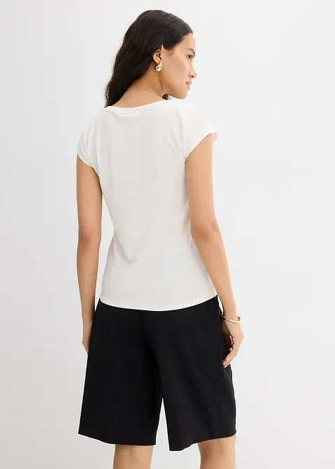 Geribde top van een zachte modalmix, bonprix