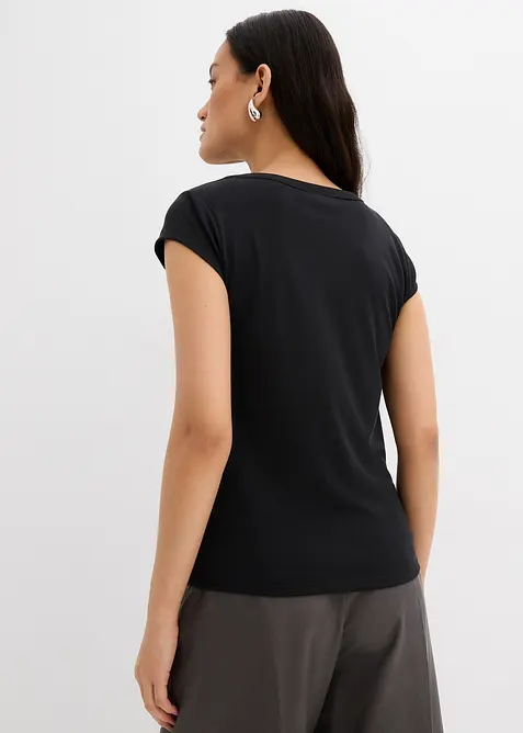 Geribde top van een zachte modalmix, bonprix