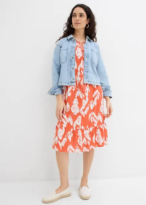 Tuniekjurk van pure viscose, bonprix