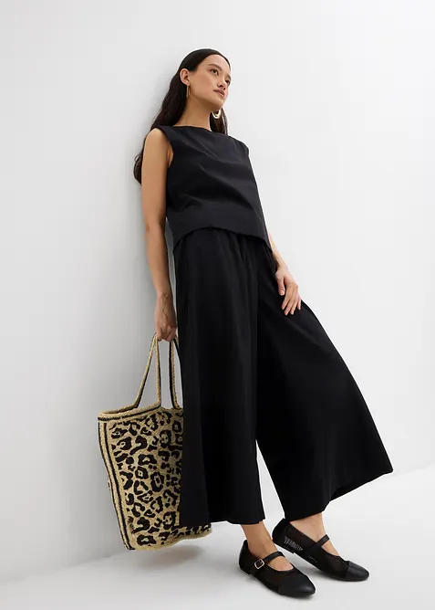 Wijde culotte van puur katoen, bonprix