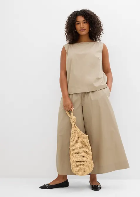 Wijde culotte van puur katoen, bonprix