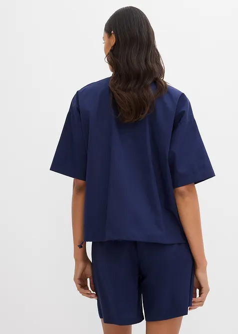 Oversized blouse van katoen, bonprix