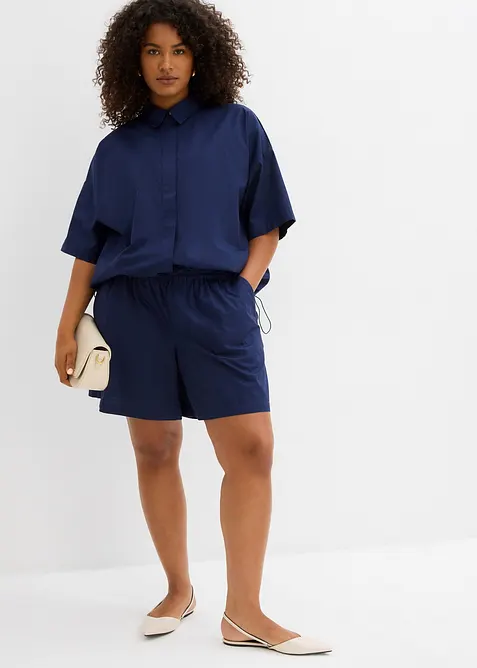 Oversized blouse van katoen, bonprix