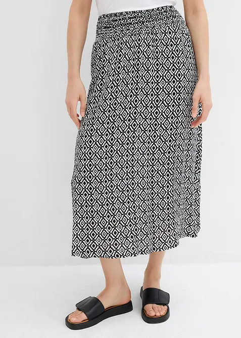 Maxirok van viscose crinkle, bonprix