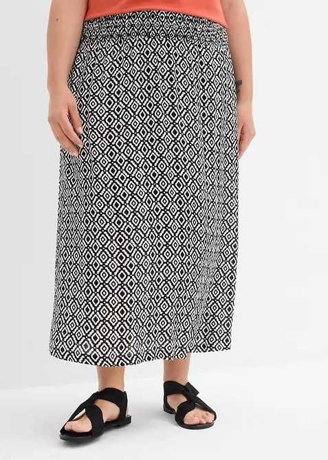 Maxirok van viscose crinkle, bonprix