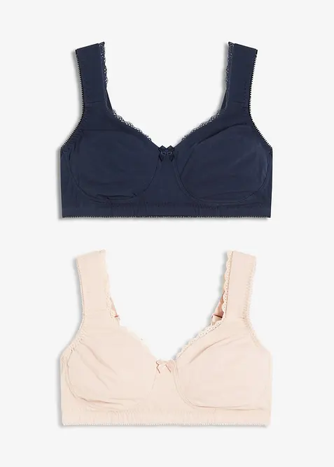 Minimizer T-shirt bh zonder beugels (set van 2), bonprix