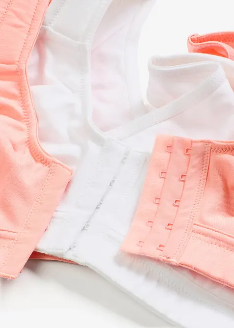 Bh zonder beugels  met voorsluiting (set van 2), bonprix