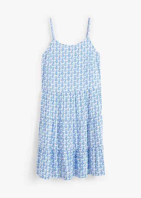 Jurk met spaghettibandjes van soepele viscose, bonprix