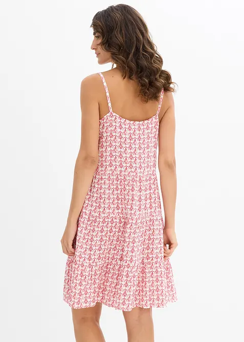 Jurk met spaghettibandjes van soepele viscose, bonprix