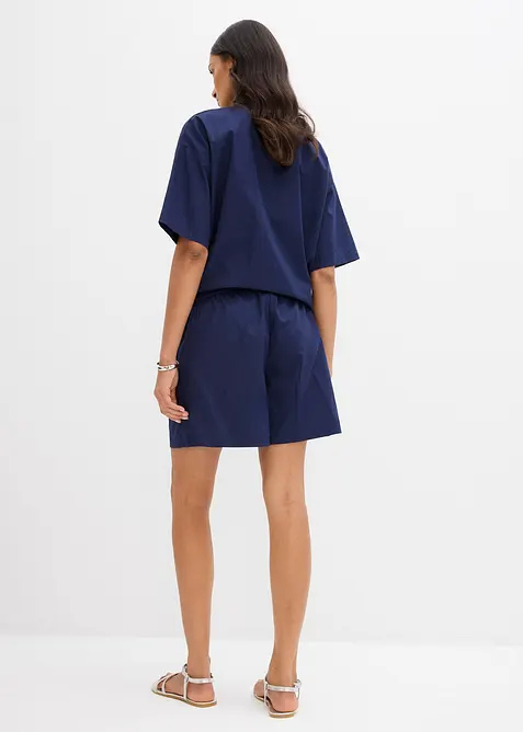 Slip-on shorts van puur katoen, bonprix